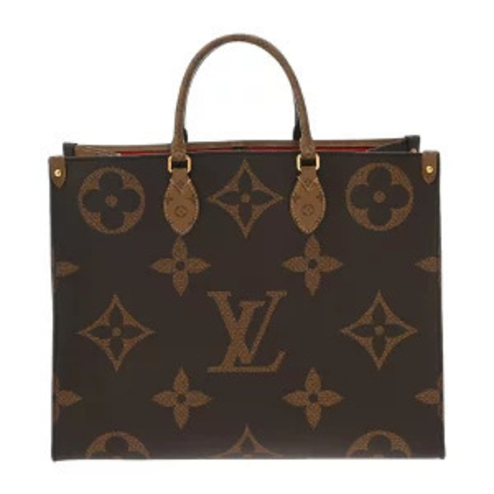 Louis Vuitton Monogram Giant Reverse On The Go Brown Canvas Tote Bag